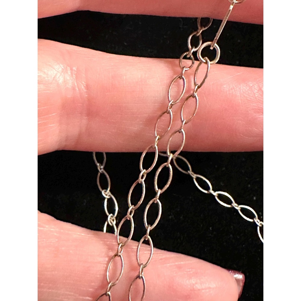 30" Tiffany & Co Oval Link Chain Sterling Silver Necklace - Picture 3 of 5